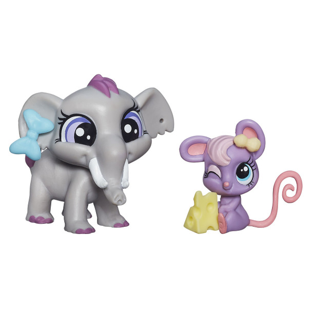 Fletcher von Trunk the elephant and Teensie Fromage the mouse come with colourful Deco Bits pieces for customization fun!