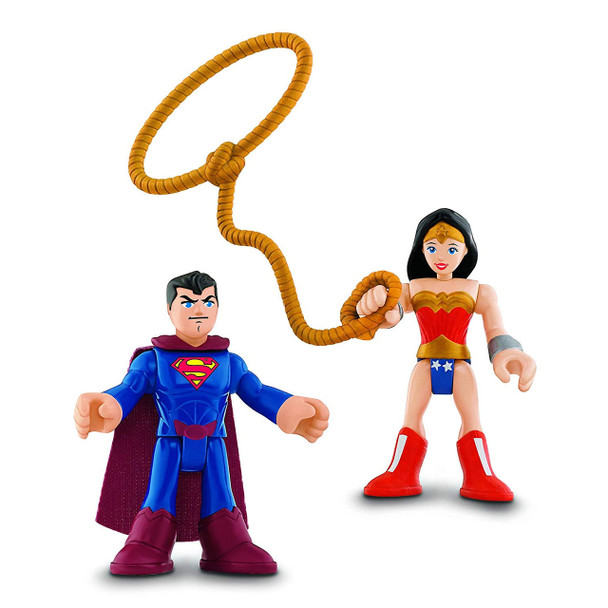 Imaginext DC Super Friends SUPERMAN & WONDER WOMAN Action Figures