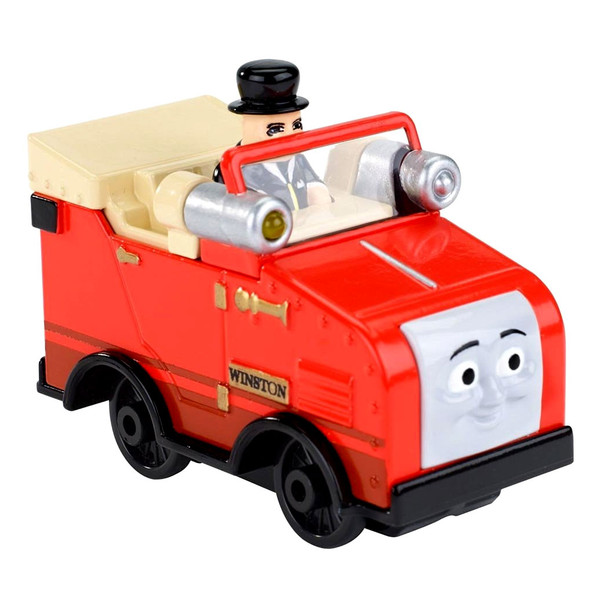 Winston comes to life as a collectible die-cast metal vehicle with phrases from Sir Topham Hatt and fun car sounds!