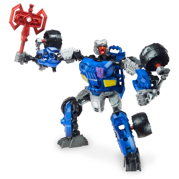 2-in-1 Decepticon Breakdown Construct-Bots figure can be built as a robot or vehicle.