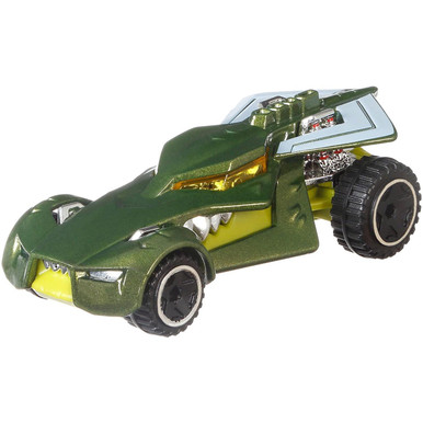 Hot Wheels Thrill Racers Jungle - Macchinina Coccodrillo Scala 1:64, Verde (Modello 3/6 Croc 213/244)