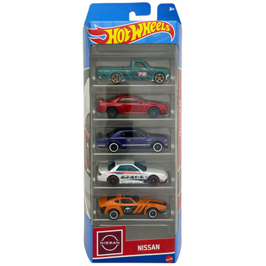 Hot Wheels NISSAN 1:64 Scale Die-cast Vehicle 5-Pack (HLY73) - The