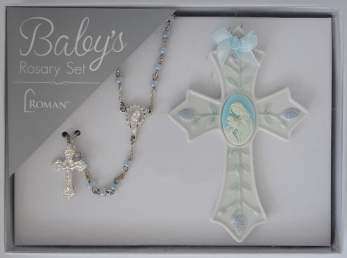LCT-Roman, 2pc rosary set, blue