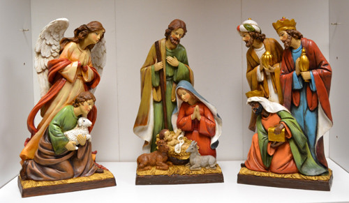 3 piece nativity scene for your mantle