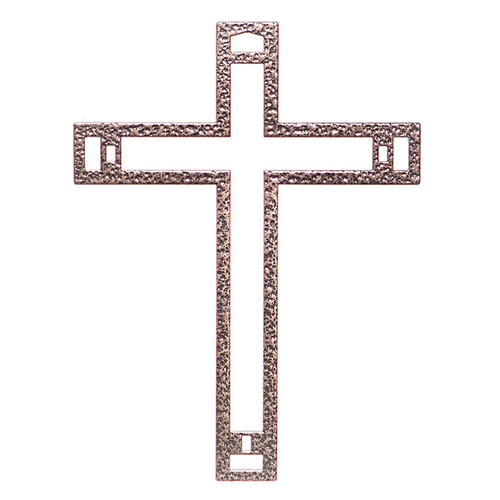 Biblical Steel Nazareth Cross with Nails, 9"