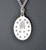 1" Oval Miraculous Medal, back side