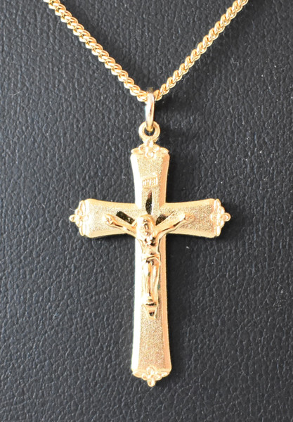 LCT-HJS - 1" Gold crucifix