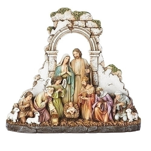 LCT-RI - kneeling nativity under arch