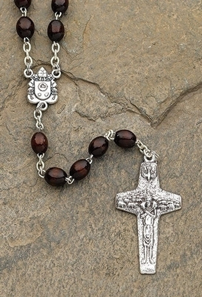 Walnut Pope Francis Rosary