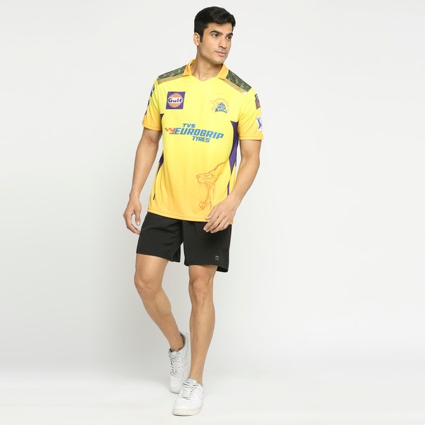 CHENNAI SUPER KINGS 2023 OFFICIAL PLAYER JERSEY (DHONI)