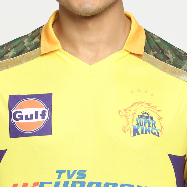 CHENNAI SUPER KINGS 2023 OFFICIAL PLAYER JERSEY (DHONI)