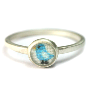Teeny bird ring