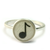 Tiny music note ring