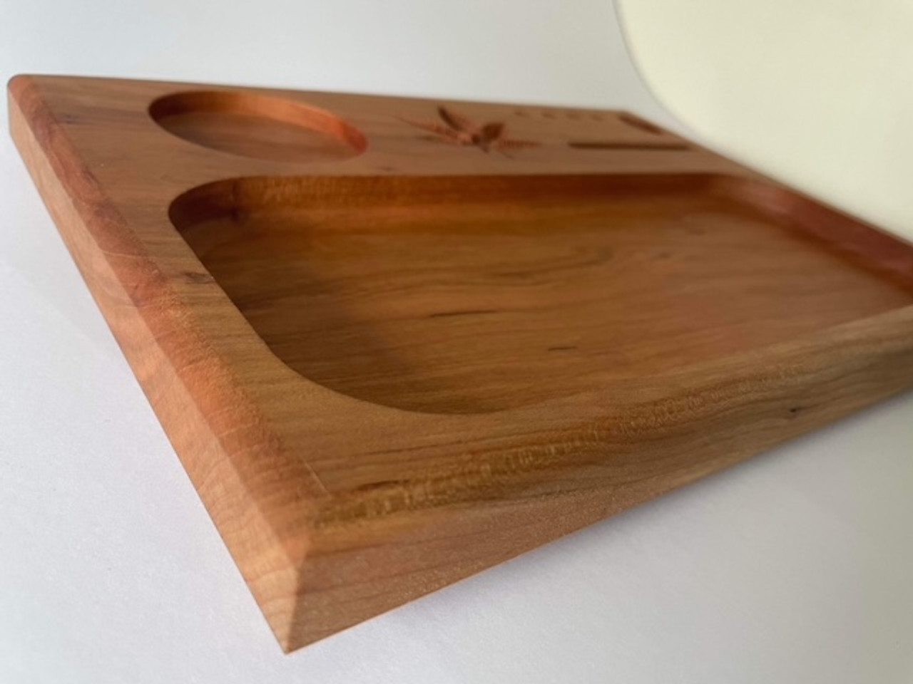 8x11 Walnut Rolling Tray