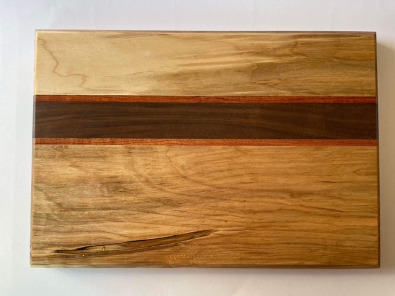 Handmade Wood Cutting Board: Black Walnut, Sugar Maple, and Jatoba
