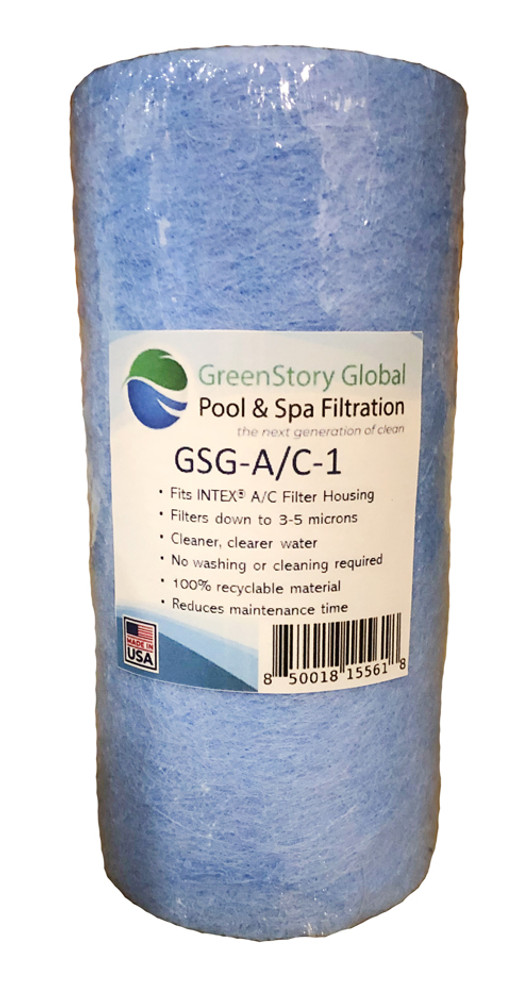 GreenStory Global A/C-1 - Replacement Cartridge - Intex - 5 sq ft  -  GSG-A/C-1