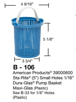 Aladdin B-106 Pump Basket