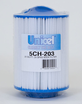 Unicel 5CH-203 Cartridge - LA Spas bag filter replacement - 20 sq ft