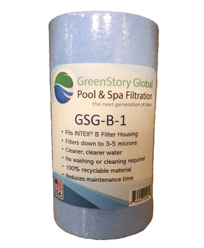 GreenStory Global B-1 - Intex B Replacement Cartridge  -  GSG-B-1