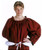 Full-Length Drawstring Chemise in burgundy worn with a bumroll