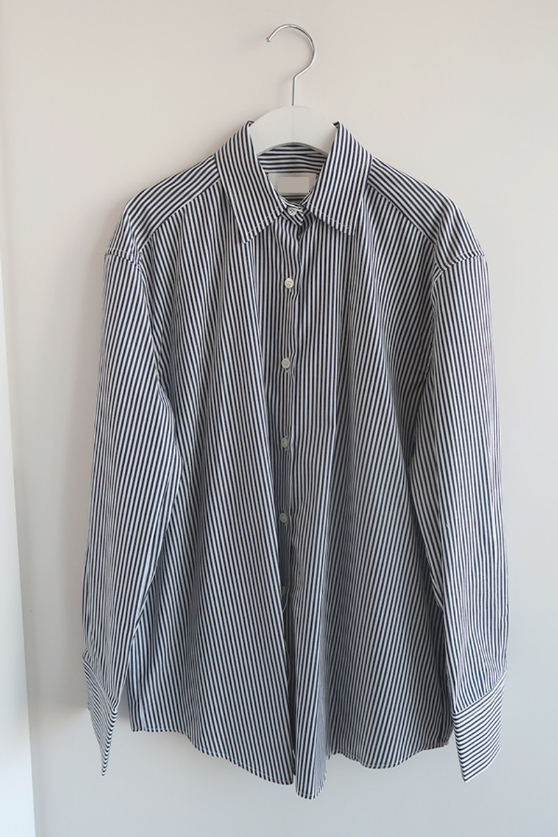 Navy Striped Cotton Shirts - kellinsilver.com