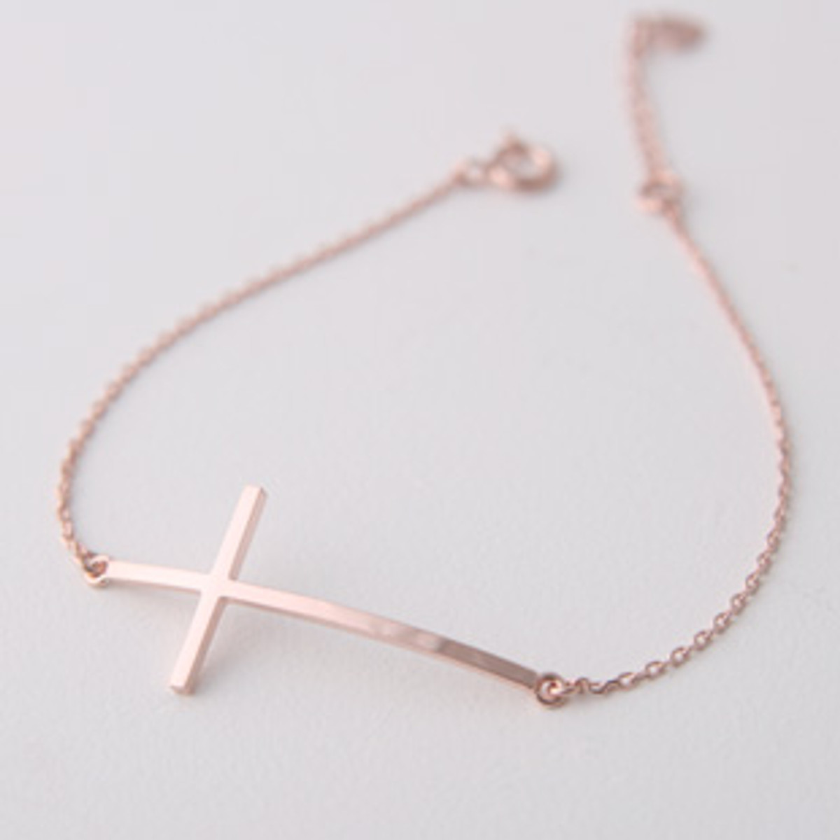 Cross Bracelet Gold/Pink