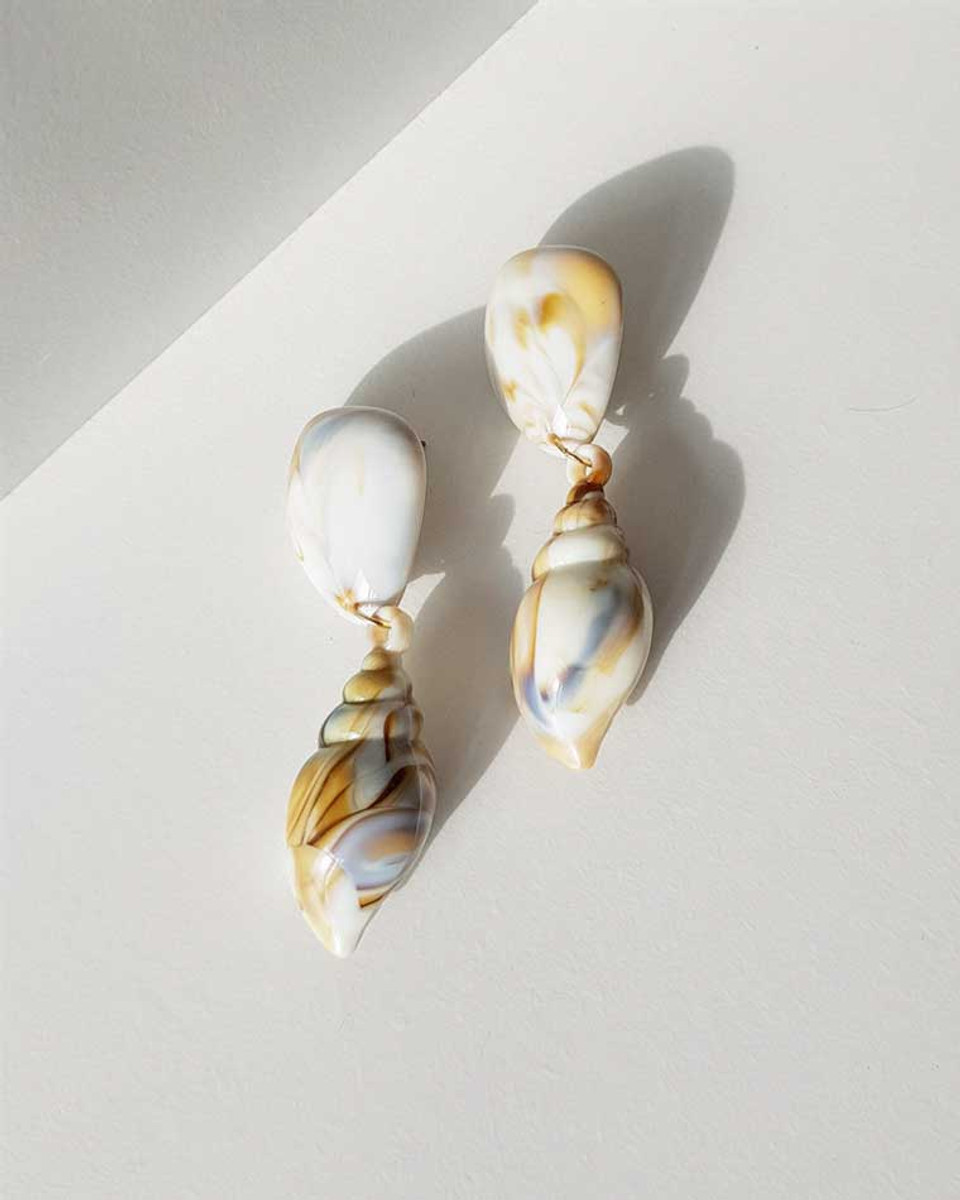 Cockle Shell Earrings – Hannah Kyriakou Design