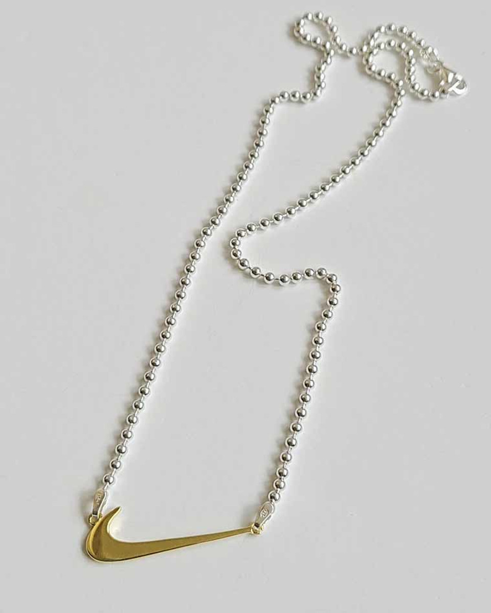 Nike Sterling Silver Ball Chain Necklace