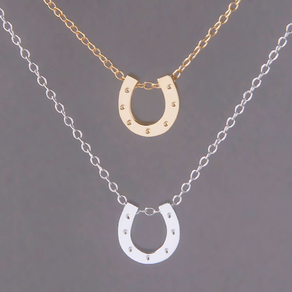 Sterling Silver Horseshoe Pendant Necklace from Mexico - Beautiful Horseshoe  | NOVICA