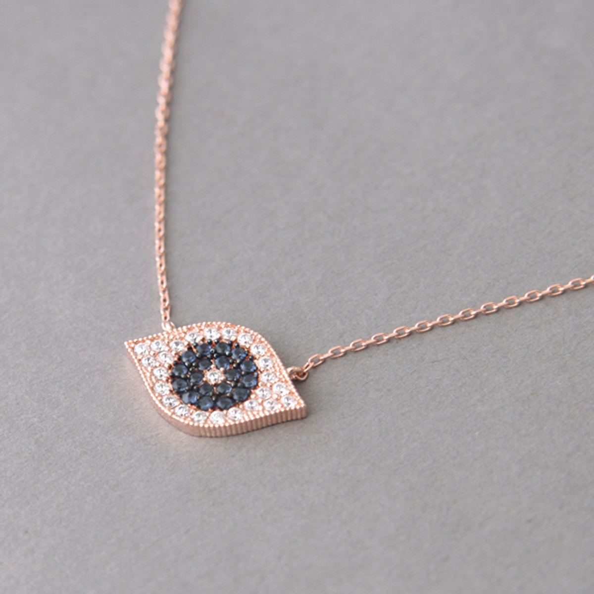 Swarovski evil eye necklace silver Clearance