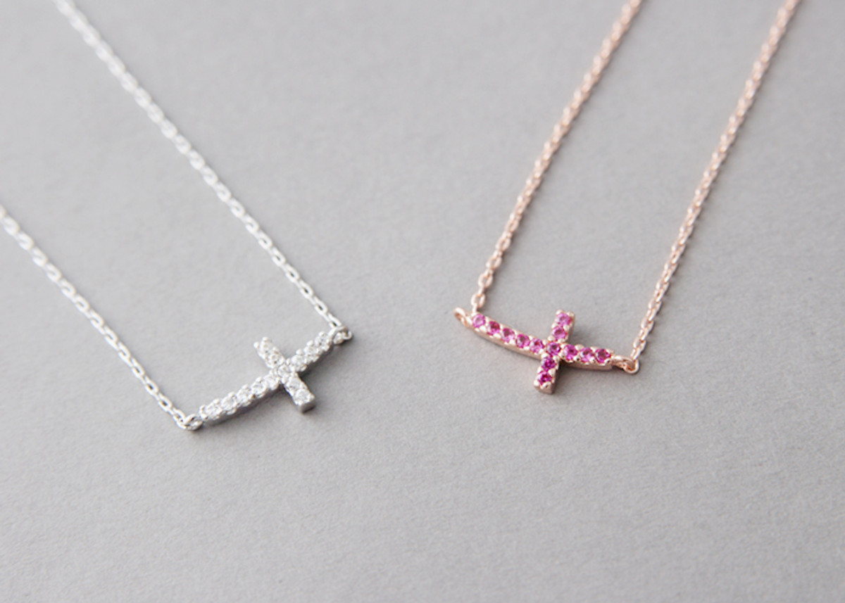 Buy Curved Hammered Cross Necklace Gold, Handcrafted Sideways Cross, 14K  Gold Filled, Sterling Silver, Rose Gold Filled, or 14K Gold Online in India  - Etsy