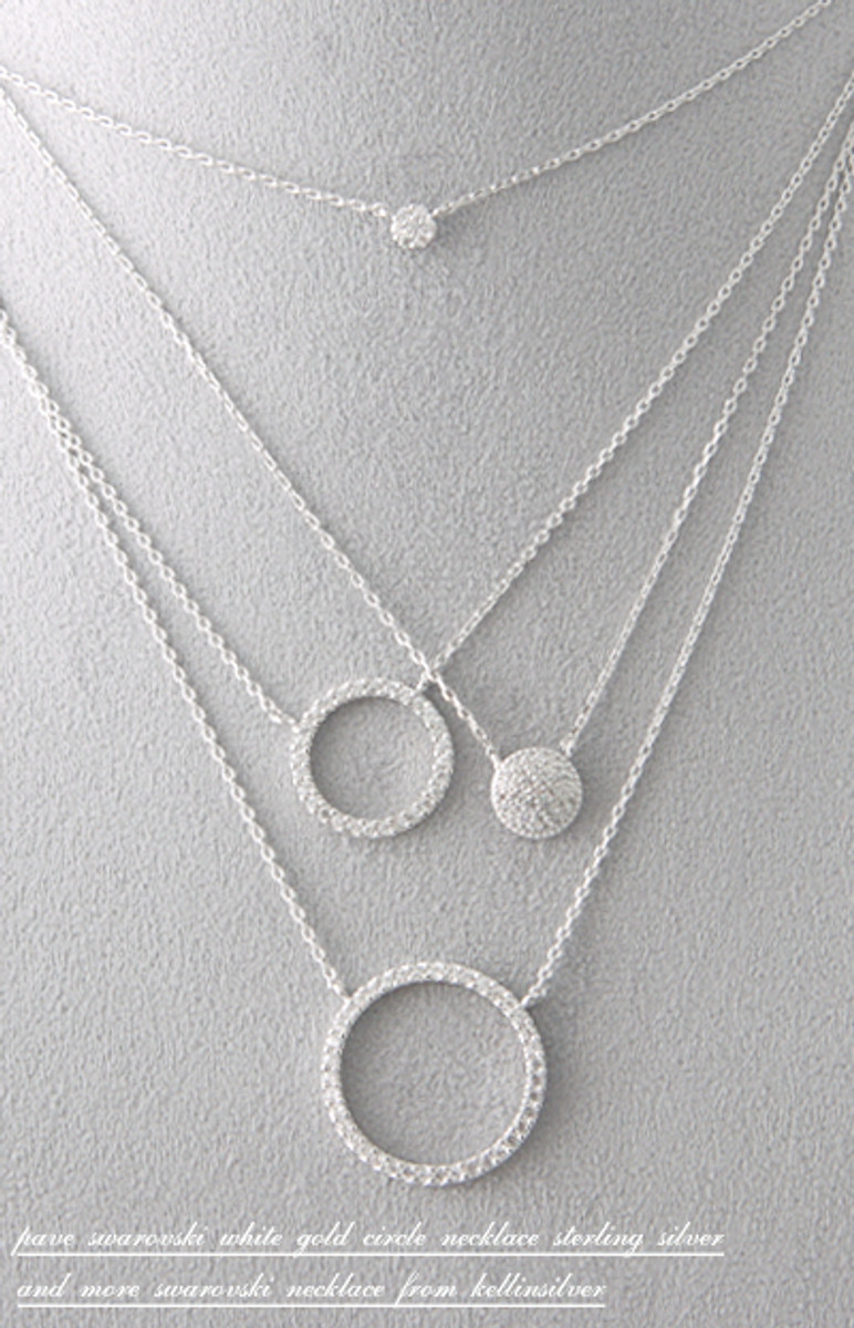The Claire Two Circle Necklace (Gold or Silver) | Circle Circle Jewelry