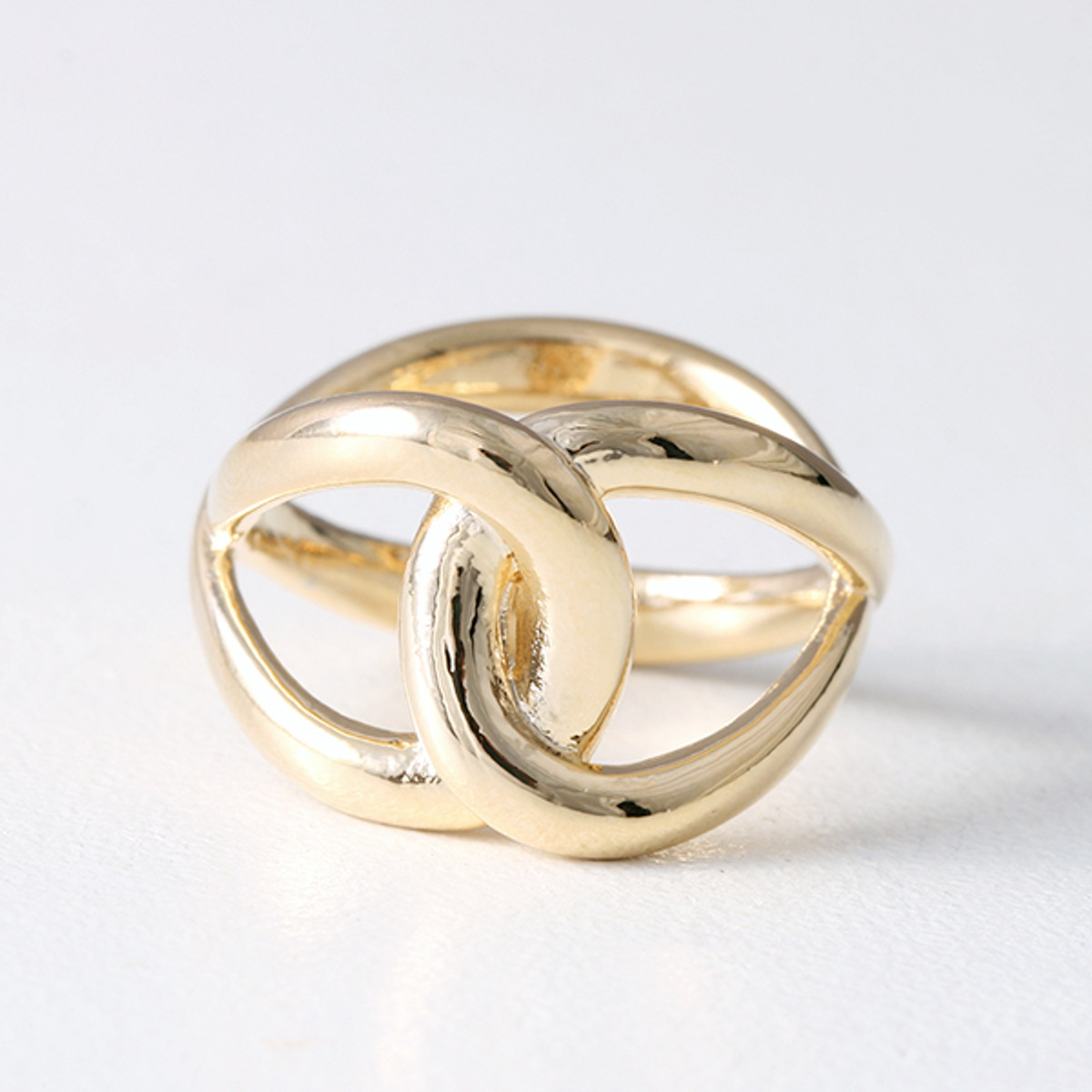 Bold Infinity Knot Ring Gold - kellinsilver.com