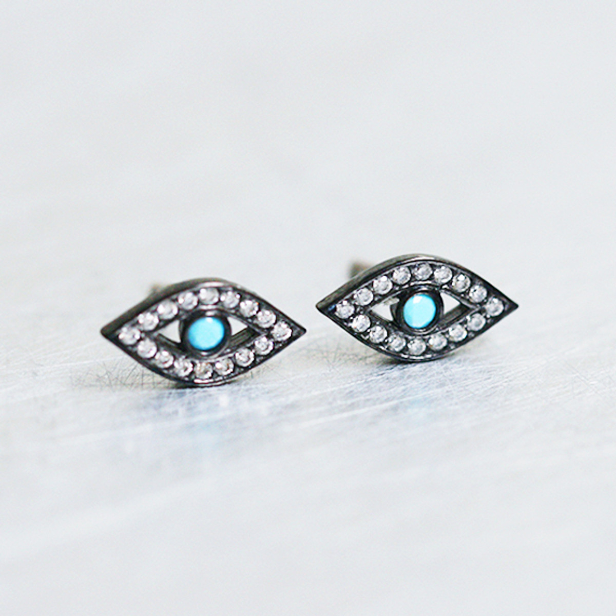 Swarovski evil eye studs Outlet