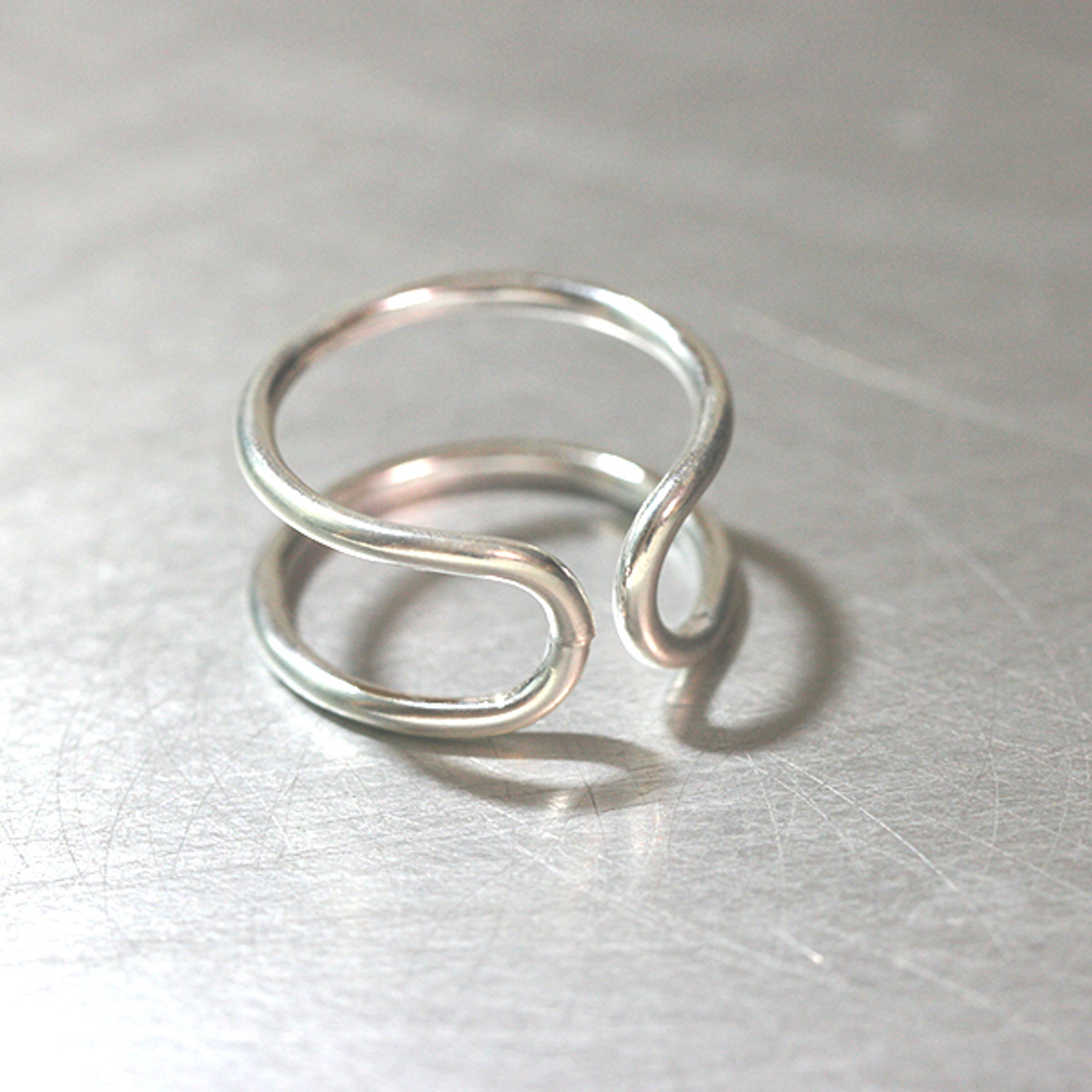 Sterling Silver Destiny Infinity Cuff Ring - kellinsilver.com