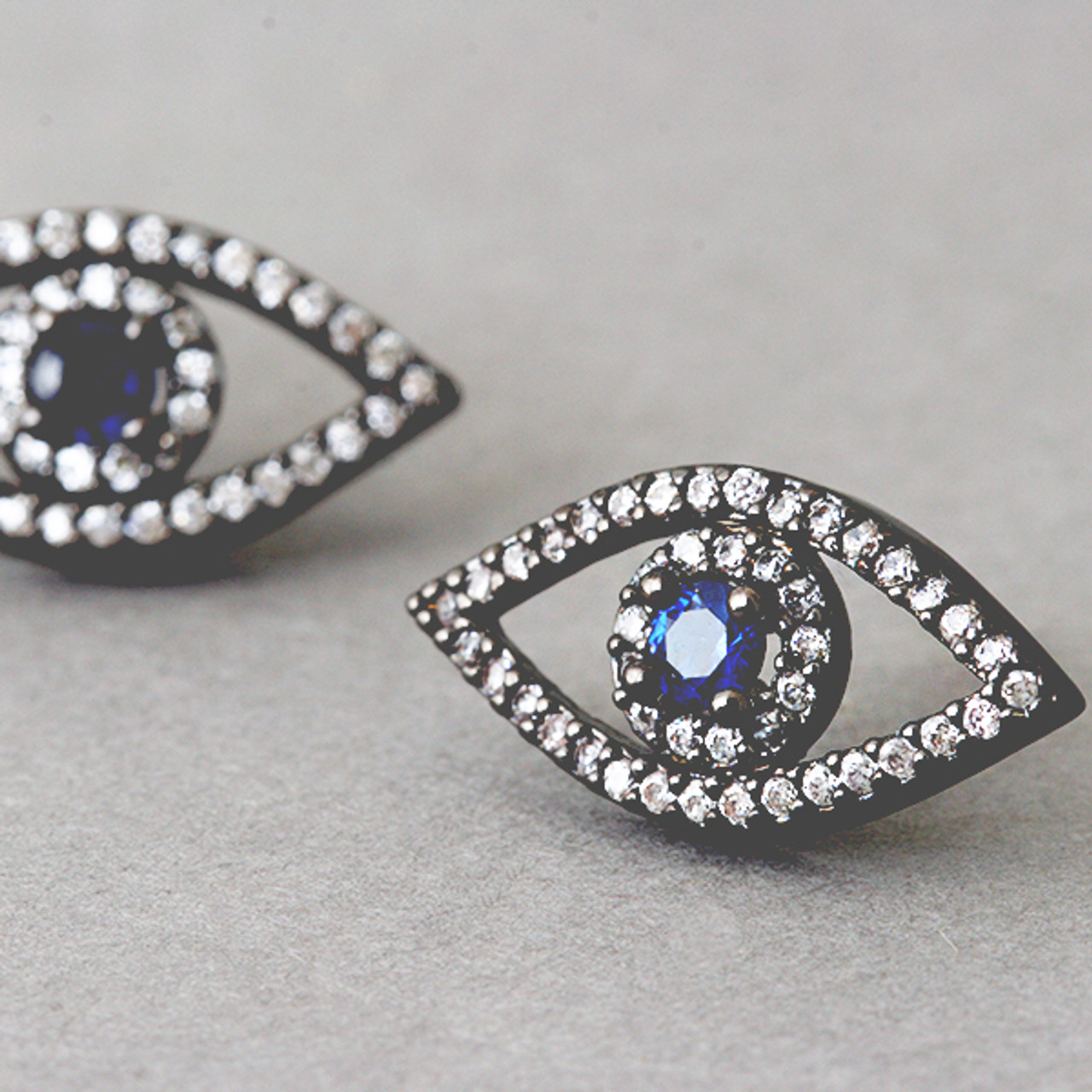Evil eye earring
