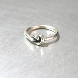 Oxidized Heart Knot Ring Sterling Silver from kellinsilver.com