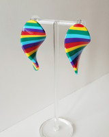 Rainbow Swirl Acrylic Earrings on kellinsilver.com