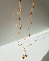 Galaxy Star Choker Necklace in Gold on kellinsilver.com