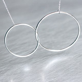 Sterling Silver Outline Circle Knot Necklace White Gold from kellinsilver.com Sterling Silver Outline Circle Knot Necklace White Gold from kellinsilver.com