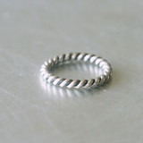 Sterling Silver Twisted Stackable Ring from kellinsilver.com