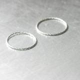 Sterling Silver Cutting Stack Rings Set from kellinsilver.com