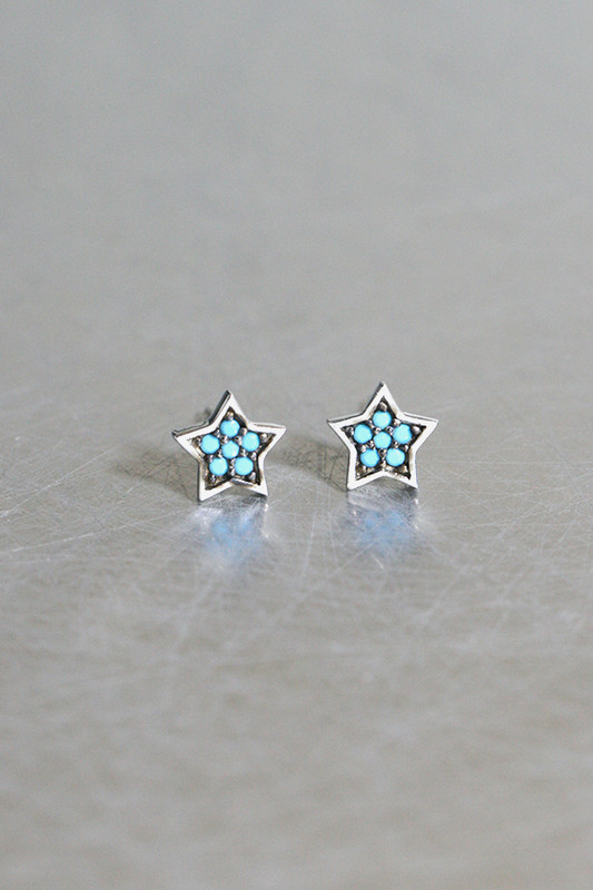 Small Star Stud Earrings With Yellow Gold Plating 5x5 mm - Eden Raine