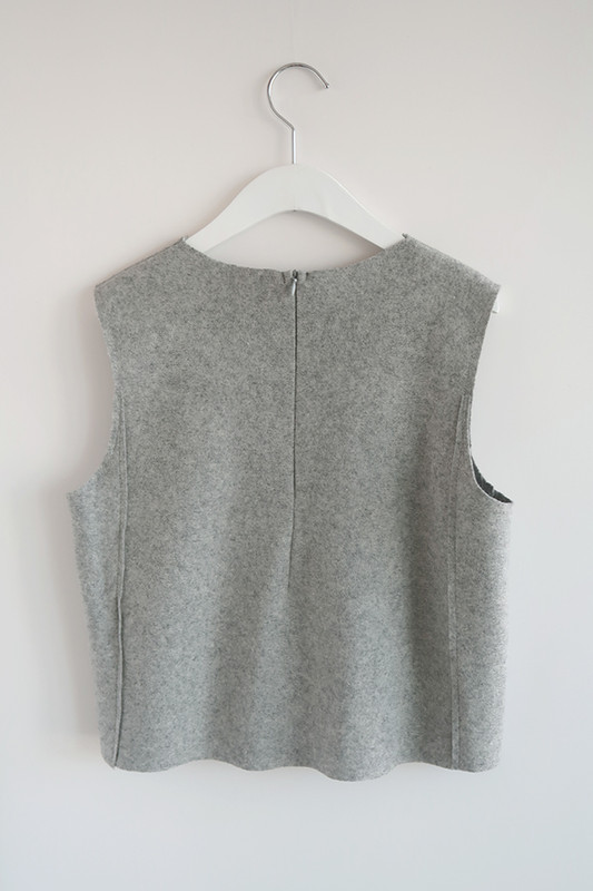 Out Stitched Wool Short Vest - kellinsilver.com