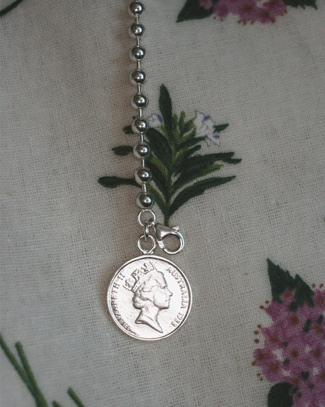 5 cent Coin Elizabeth Ball Bracelet Sterling Silver - kellinsilver.com