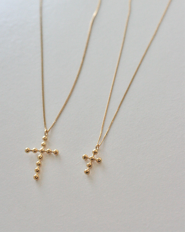 Small Simple Gold Crucifix Necklace — Totally Catholic Fundraising