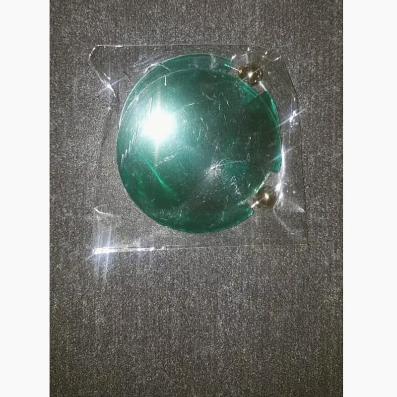 Acrylic Disc Hoop Earrings in Green on kellinsilver.com