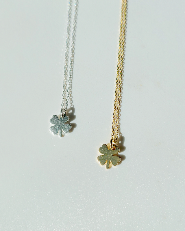 Four Leaf Clover Necklace in Sterling Silver  on kellinsilver.com