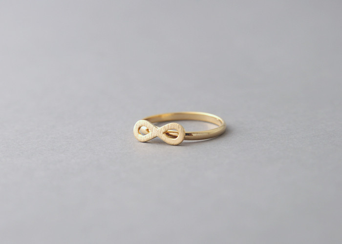 Blushed Gold Infinity Ring