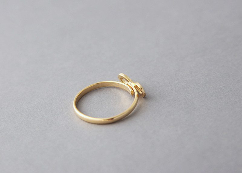 Blushed Gold Infinity Ring